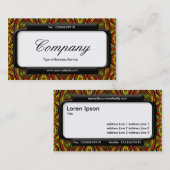 Stijlvol deelvenster (Script-lettertype) - Retropa Visitekaartje (Voorkant / Achterkant)