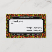 Stijlvol deelvenster (Script-lettertype) - Retropa Visitekaartje (Achterkant)