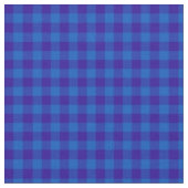 Stijlvol Deep Blue Check Gingham Pattern Fabric Stof (Close Up)