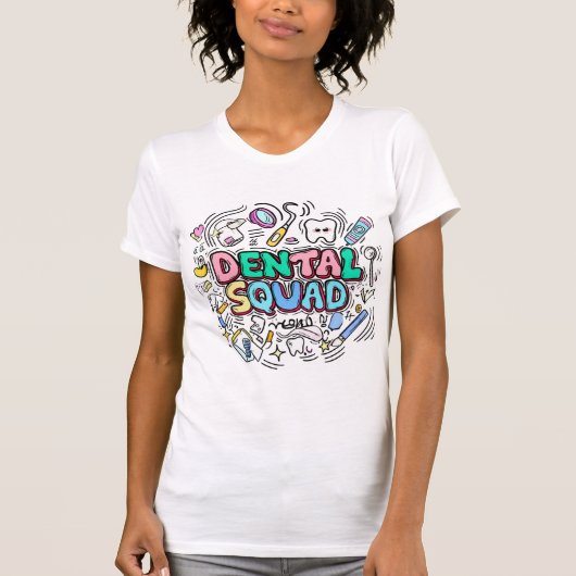 Stijlvol Dental Squad T-shirt voor mannen en vrouw (Voorkant)