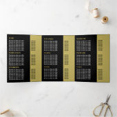 Stijlvol design, Beauty Salon Tri-Fold Flyer Drieluik Uitnodiging (Binnen)