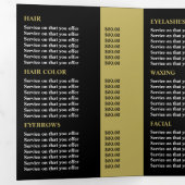 Stijlvol design, Beauty Salon Tri-Fold Flyer Drieluik Uitnodiging (Binnenzijde eerst)