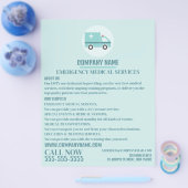 Stijlvol design, EMT, Paramedic Advert Flyer (Enkel)