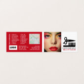 Stijlvol design, schoonheidsspecialist, Loyalty Ca Visitekaartjes (Buitenkant ongevouwen)