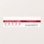 Stijlvol design, schoonheidsspecialist, Loyalty Ca Visitekaartjes (Binnenkant ongevouwen)