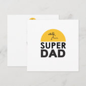 Stijlvol design "SUPER DAD", persoonlijke wensen (Voorkant / Achterkant)