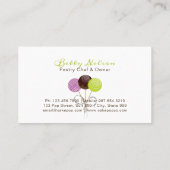 Stijlvol design voor Pop Visitekaartje (Achterkant)