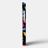 Stijlvol driehoekspatroon monogrammen Case-Mate iPhone case (Achterkant / Links)
