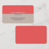 Stijlvol, eenvoudig, modern visitekaartje (Voorkant / Achterkant)