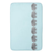 Stijlvol  elastisch ontwerp, modern blauw badmat (Voorkant Verticaal)