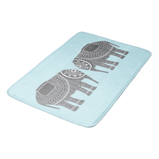 Stijlvol  elastisch ontwerp, modern blauw badmat (Gekanteld)