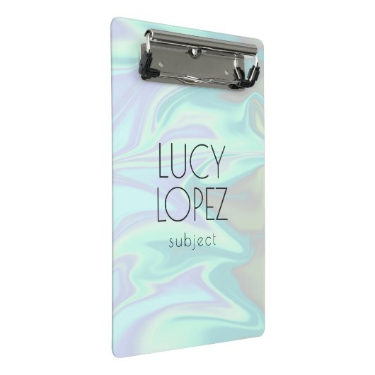 stijlvol, elegant chick holografisch mini klembord (Schuin)