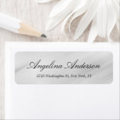 Stijlvol Elegant Handschrift Modern Grijs Etiket (Insitu)