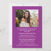 STIJLVOL ELEGANT SCRIPT 2 AFSTUDEREN FEESTUITNODIG KAART (Achterkant)