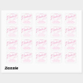 STIJLVOL ELEGANT SCRIPT AFSTUDEREN DANK U STICKER (Vel)