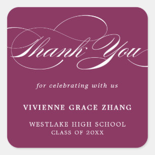 STIJLVOL ELEGANT SCRIPT DANK U STICKER