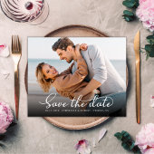 Stijlvol Elegant Script Photo Wedding Save The Date