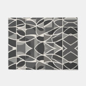 Stijlvol Elegant Zwart Wit geometrisch patroon Deurmat (Voorkant)