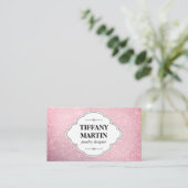 Stijlvol en Fancy glitter Visitekaartje (Staand voorkant)