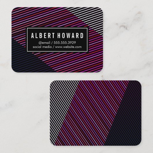 Stijlvol en hedendaags visitekaartje (Voorkant / Achterkant)