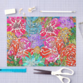 Stijlvol en kleurrijk papier voor flessenbloemen (Craft)