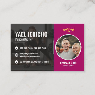 Stijlvol en modern Personal Trainer Visitekaartje