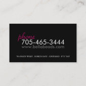 Stijlvol en modern Visitekaartje voor Zebra afdruk (Achterkant)