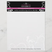 Stijlvol en veelzeggend bordeel custom briefhoofd (Voorkant)