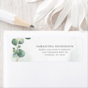Stijlvol Eucalyptus Botanisch Retouradres Etiket