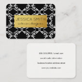 Stijlvol fantasierijk patroon visitekaartje (Voorkant / Achterkant)