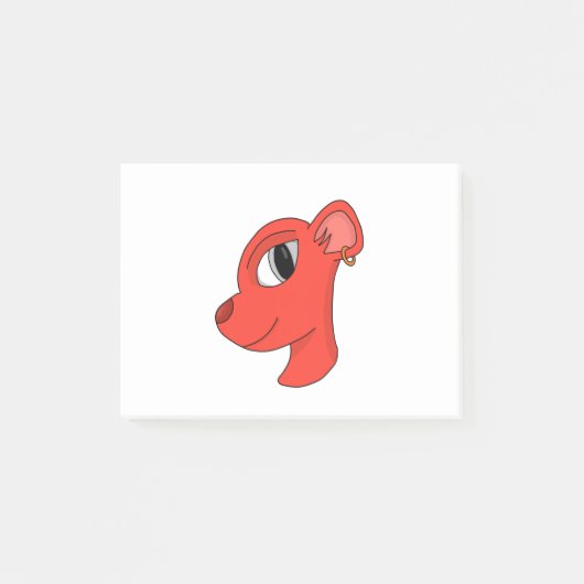 Stijlvol feliene met oormerk post-it® notes (Voorkant)