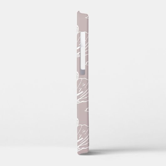 Stijlvol Floral Pattern Monogram Case-Mate iPhone Case (Achterkant / Links)