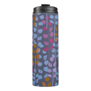 Stijlvol floreel naadloos patroon. imitatie thermosbeker