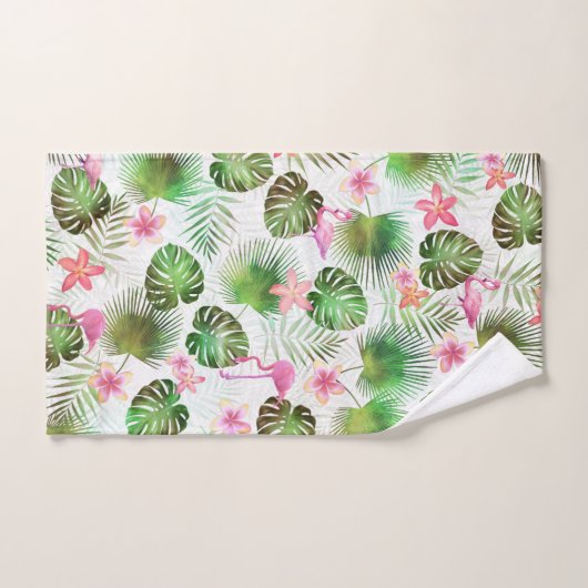 Stijlvol folieontwerp en tropisch ontwerp van Flam Bad Handdoek (Handdoek)