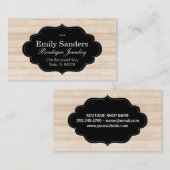 Stijlvol frame | Hout Visitekaartje (Voorkant / Achterkant)