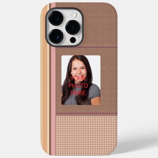 Stijlvol frame met aangepaste foto Case-Mate iPhone case (Achterkant)
