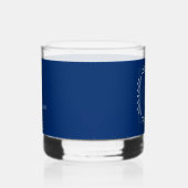 Stijlvol frame Navy Monogram Whisky Glas (Rechts)
