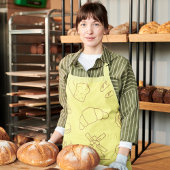 Stijlvol Fun Bakken & Koken Geel Donuts Brood Schort