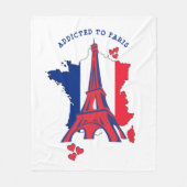 Stijlvol GEADDICEERD AAN PARIS Fleece Deken (Voorkant)