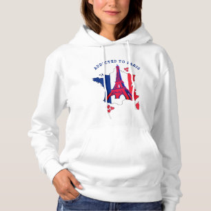 Stijlvol GEADDICEERD AAN PARIS Hoodie