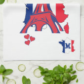 Stijlvol GEADDICEERD AAN PARIS-monogram Theedoek (Gevouwen)