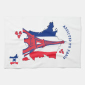 Stijlvol GEADDICEERD AAN PARIS-monogram Theedoek (Horizontaal)