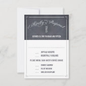 Stijlvol gebabelde weddenschappen / RSVP-kaarten RSVP Kaartje (Voorkant)