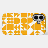 Stijlvol geel modern Geometrisch patroon Case-Mate iPhone Case (Achterkant (horizontaal))