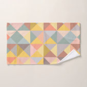 Stijlvol geometrisch patroon in de Autumn Earth To Bad Handdoek (Handdoek)