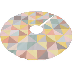 Stijlvol geometrisch patroon in de Autumn Earth To Kerstboom Rok