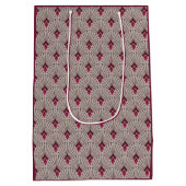 Stijlvol geometrisch patroon, kunstdeco. medium cadeauzakje (Achterkant)