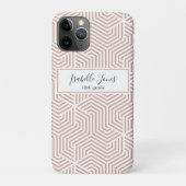 stijlvol geometrisch script, aangepast aan school Case-Mate iPhone case (Achterkant)