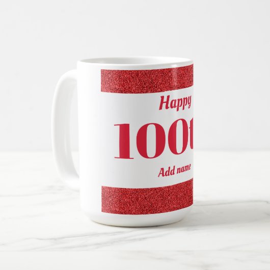 stijlvol gepersonaliseerd cadeau voor mok op verja (Voorkant links)