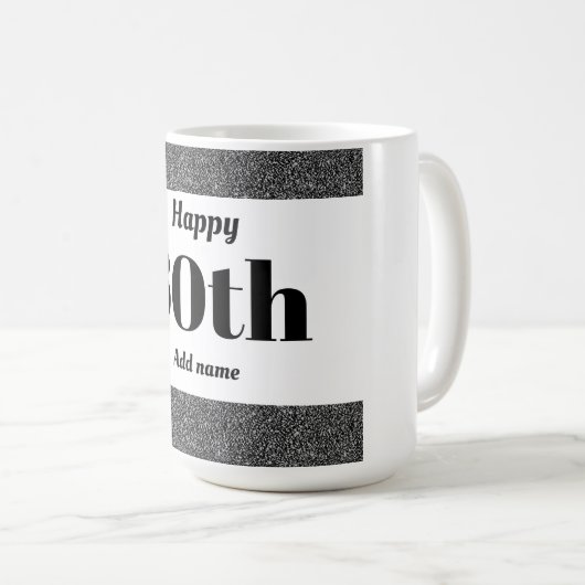 , stijlvol, gepersonaliseerd mok cadeau voor 60ste (Voorkant rechts)